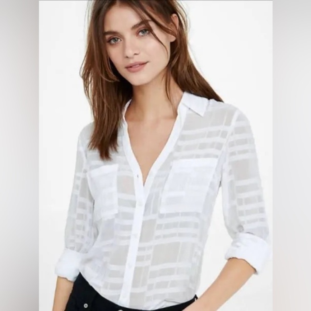 Express Portofino textured button down